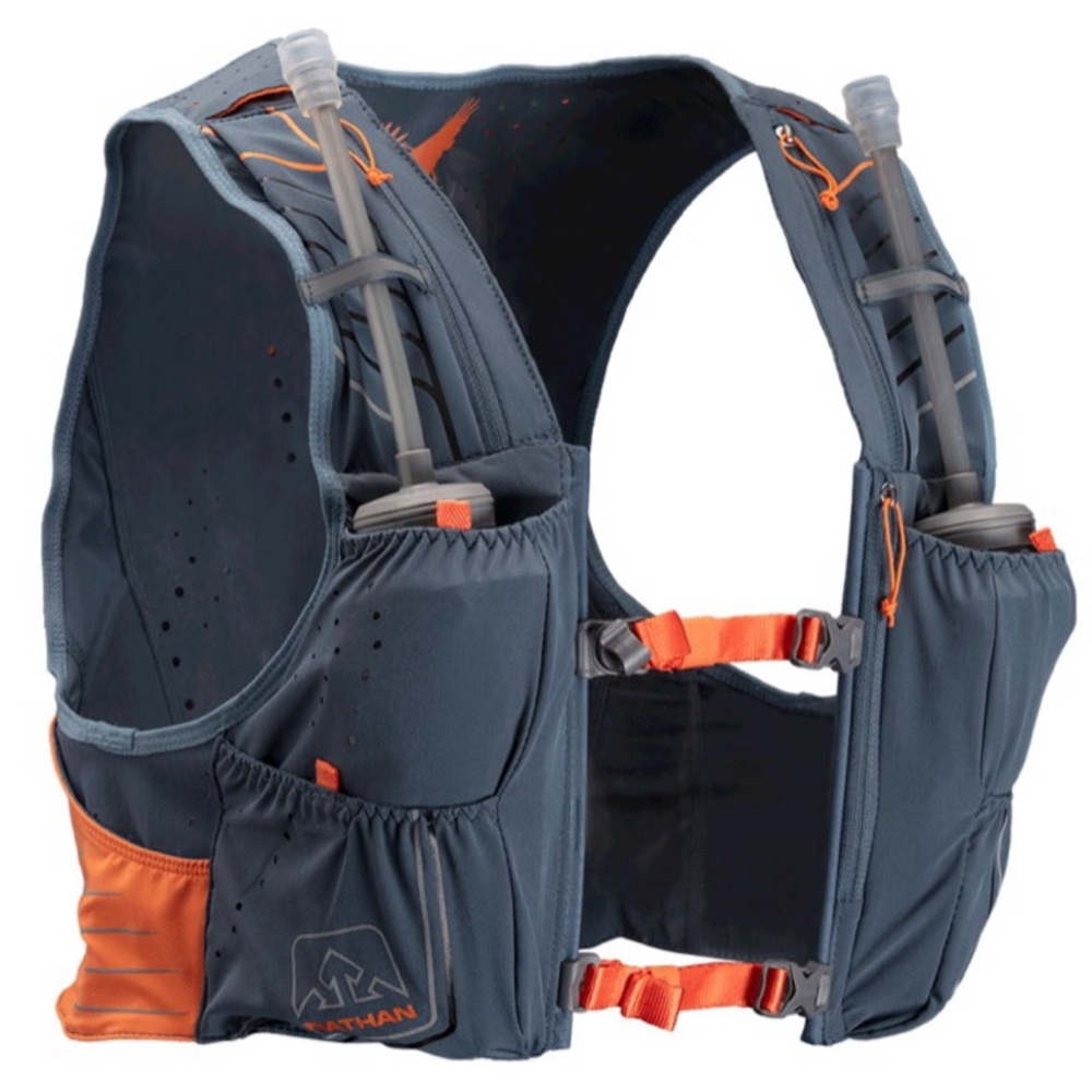 Nathan VaporKrar 4L Hydration Pack Running Vest Dk Slate/Blue/Firecracker S